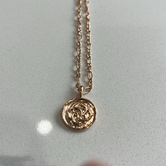 KENDRA SCOTT DIRA ROSE GOLD PLATED COIN PENDANT NECKLACE BRAND NEW - Picture 6 of 10